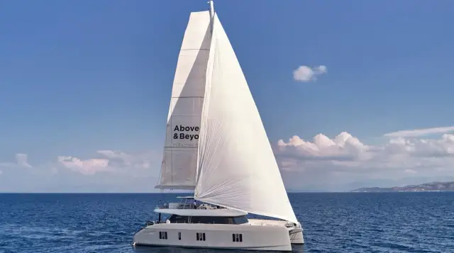 Above & Beyond – Sunreef 80 Sailing Catamaran yacht charter in Greece