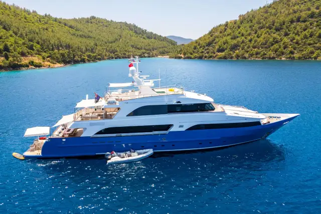 Ottawa IV – Custom 39 m tri-deck yacht charter in Greece