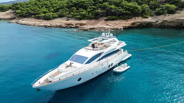 Red Rose – Aicon 85 Flybridge yacht charter in Greece